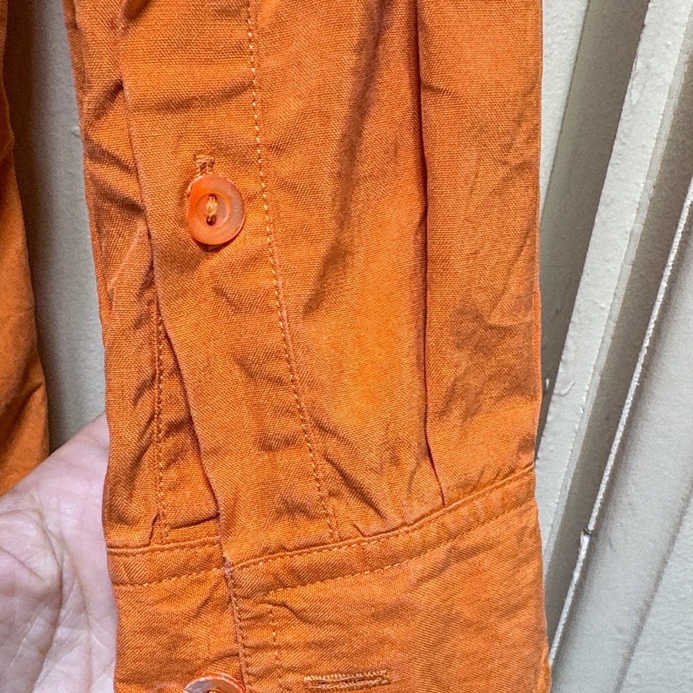 Mondi Rust Button-Up Blouse - Picture 7 of 7